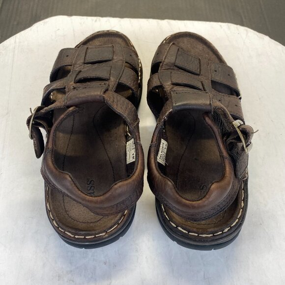 Bass 9M‎ Brown Leather,2551-972 Fisherman Sandals Summer Chunky 90s Y2K - Picture 5 of 14